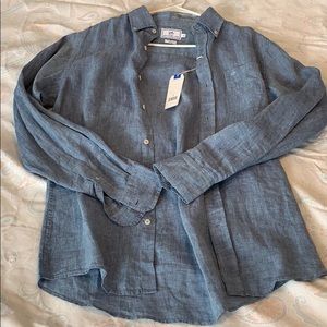 Men’s size s southern tide linen button down nwt